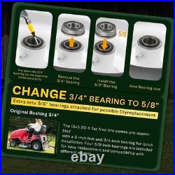 Upgraded 13x5.00-6 Flat Free Zero Turn Mower Tires