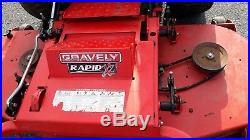 Used Gravely 60 front deck zeroturn Rapid XZ 990102 hyd lift 1075 hrs