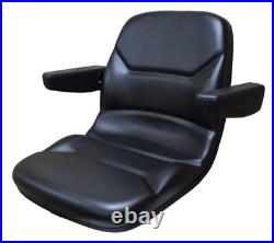 Walker Mower Seat With Armrests Zero Turn High Back Black AGCO Cub Cadet