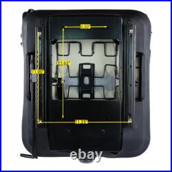 Yellow Black Zero Turn Mower Suspension Seat for John Deere Cub Cadet Hustler