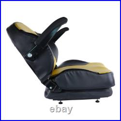 Yellow Black Zero Turn Mower Suspension Seat for John Deere Cub Cadet Hustler