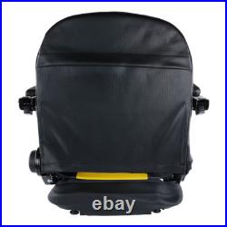 Yellow Black Zero Turn Mower Suspension Seat for John Deere Cub Cadet Hustler