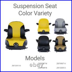 Yellow Black Zero Turn Mower Suspension Seat for John Deere Cub Cadet Hustler