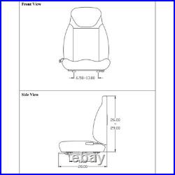 Yellow Seat Fits John Deere F620 F680 F687 717A 727A 737 757 Z Trak ZTR Mower
