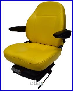 Yellow Zero Turn Mower Suspension Seat Armrests John Deere Cub Cadet Hustler