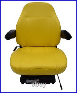 Yellow Zero Turn Mower Suspension Seat Armrests John Deere Cub Cadet Hustler