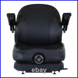 Zero-Turn Black Mower Seat Compatible withExmark Equipment 116-8912