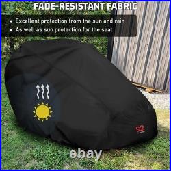 Zero Turn Lawn Mower Cover for Mower with Bagger Attachment Waterproof 600D