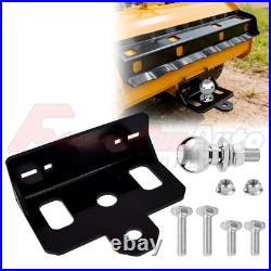 Zero Turn Lawn Mower Hitch with 2 Hitch Ball Heavy Duty 6mm Thick Steel Universal