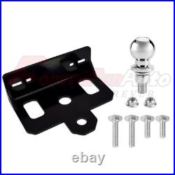 Zero Turn Lawn Mower Hitch with 2 Hitch Ball Heavy Duty 6mm Thick Steel Universal