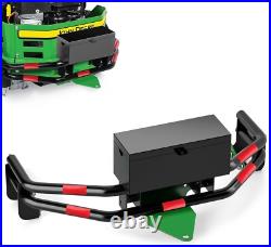 Zero Turn Lawn Mower One-Piece Rear Bumper Hitch with Toolbox for John Deere