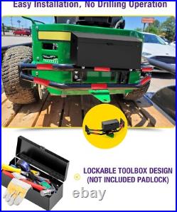 Zero Turn Lawn Mower One-Piece Rear Bumper Hitch with Toolbox for John Deere