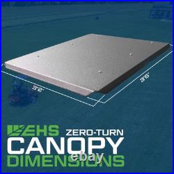 Zero-Turn Mower Canopy with Cooling Fan & LED Lights Black