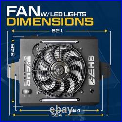 Zero-Turn Mower Canopy with Cooling Fan & LED Lights Black Zero-Turn Mower Canopy with Cooling Fan & LED Lights Black