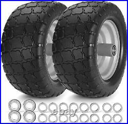 Zero Turn Mower Front Tires 11x6.00-5 Flat Free Tires With 5/8 and 3/4