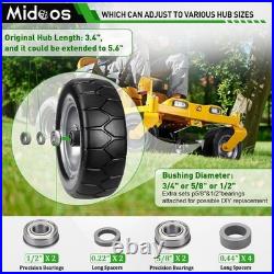 Zero-Turn Mower Front Tires with Precision Bearings