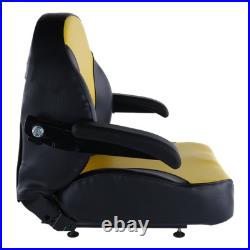 Zero Turn Mower Seat with Arm Rests and Slides Cub Cadet, Hustler, John Deere