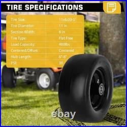 Zero Turn Mower Tires, 11 Diameter Tubeless Design