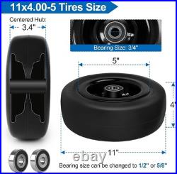 Zero Turn Mower Tires 11x4.00-5 Flat Free Set
