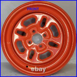 Zero Turn Riding Lawn Mower Garden Tractor RIM WHEEL 14x8 4/4 Orange Steel 4-LUG