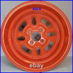 Zero Turn Riding Lawn Mower Garden Tractor RIM WHEEL 14x8 4/4 Orange Steel 4-LUG