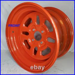 Zero Turn Riding Lawn Mower Garden Tractor RIM WHEEL 14x8 4/4 Orange Steel 4-LUG