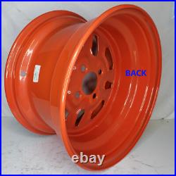 Zero Turn Riding Lawn Mower Garden Tractor RIM WHEEL 14x8 4/4 Orange Steel 4-LUG