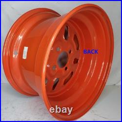 Zero Turn Riding Lawn Mower Garden Tractor RIM WHEEL 14x8 4/4 Orange Steel 4-LUG