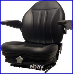 Zero Turn Turf Lawn Mower Seat with Armrests & Suspension John Deere Hustler Ect