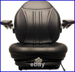 Zero Turn Turf Lawn Mower Seat with Armrests & Suspension John Deere Hustler Ect