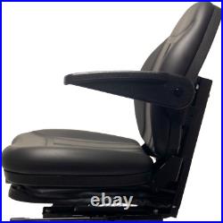 Zero Turn Turf Lawn Mower Seat with Armrests & Suspension John Deere Hustler Ect